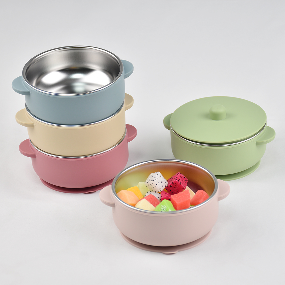 Baby Food Jars With Lids - Miska treningowa dla niemowląt 300 ml