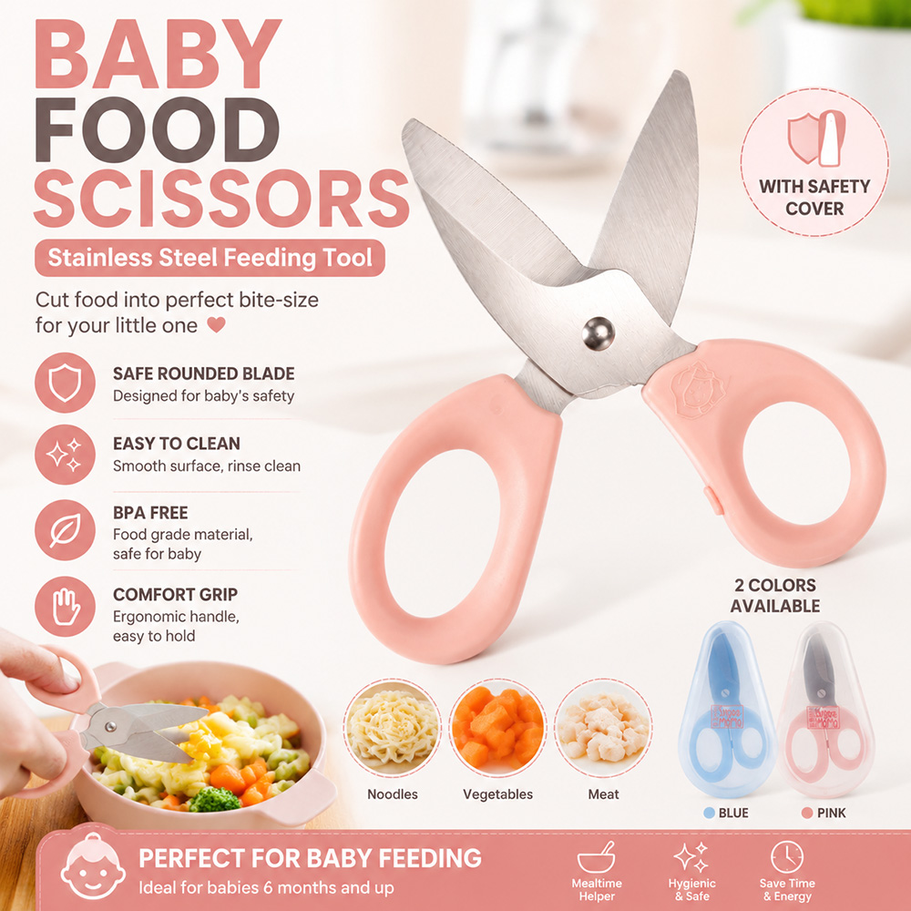 Baby Food Scissors - Nożyczki do żywności dla niemowląt ze