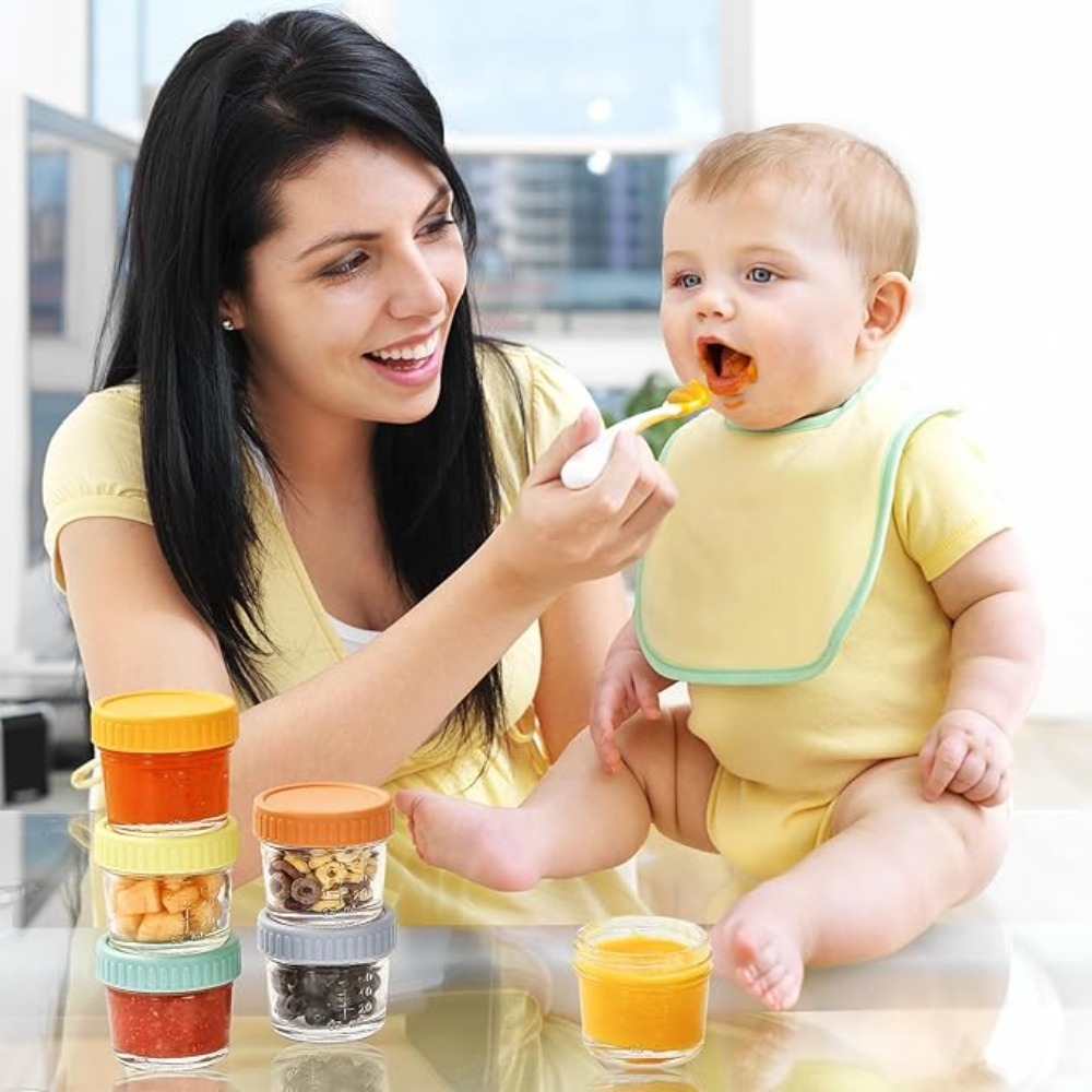 6 szt. Szklane słoiki na żywno – Baby Food Jars With Lids recenzja i cena